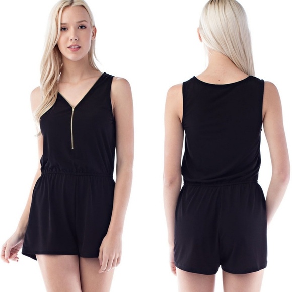 💖Burgundy Tank Zipper Romper - Picture 5 of 5